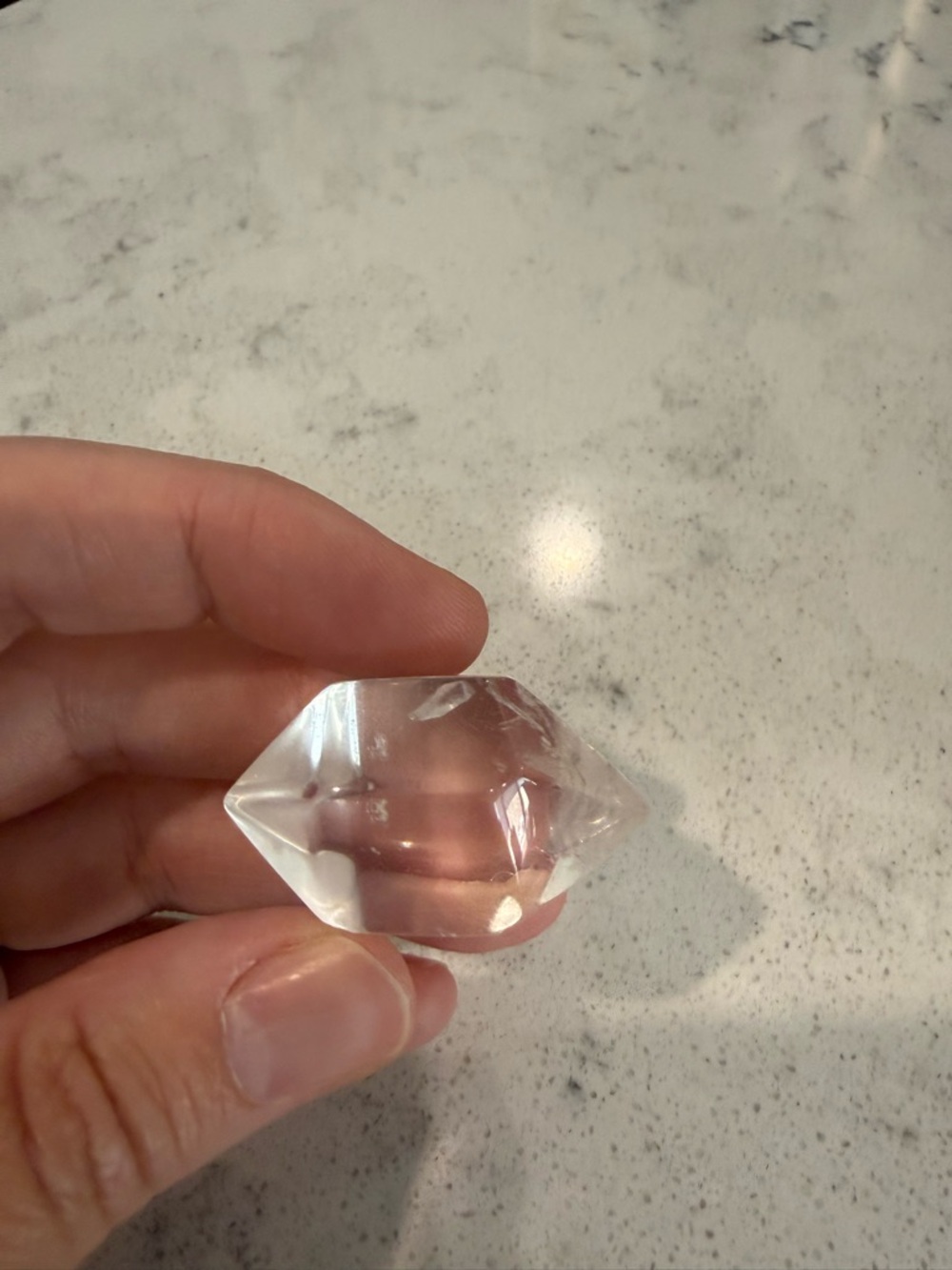 Clear Double-Terminated Quartz Crystal Point
